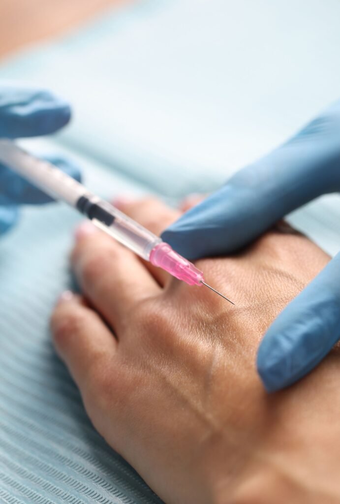 Injection redensifieur main